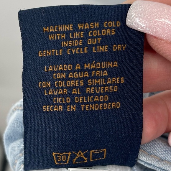 7 For All Mankind Lightly Distressed Shorts Size 10 - Picture 8 of 10